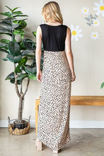 Load image into Gallery viewer, Heimish Full Size Slit Animal Print V-Neck Wide Strap Dress
