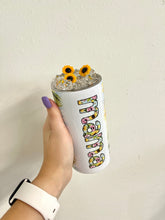 Load image into Gallery viewer, Custom Sunflower name tumbler
