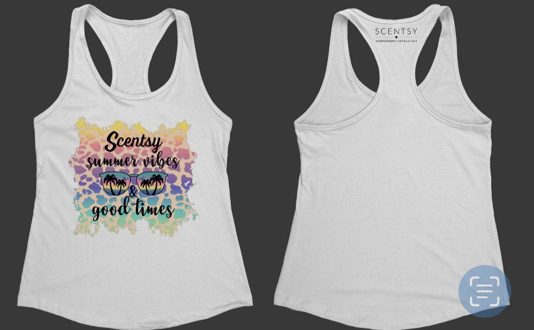 Scentsy summer vibes and good times tank