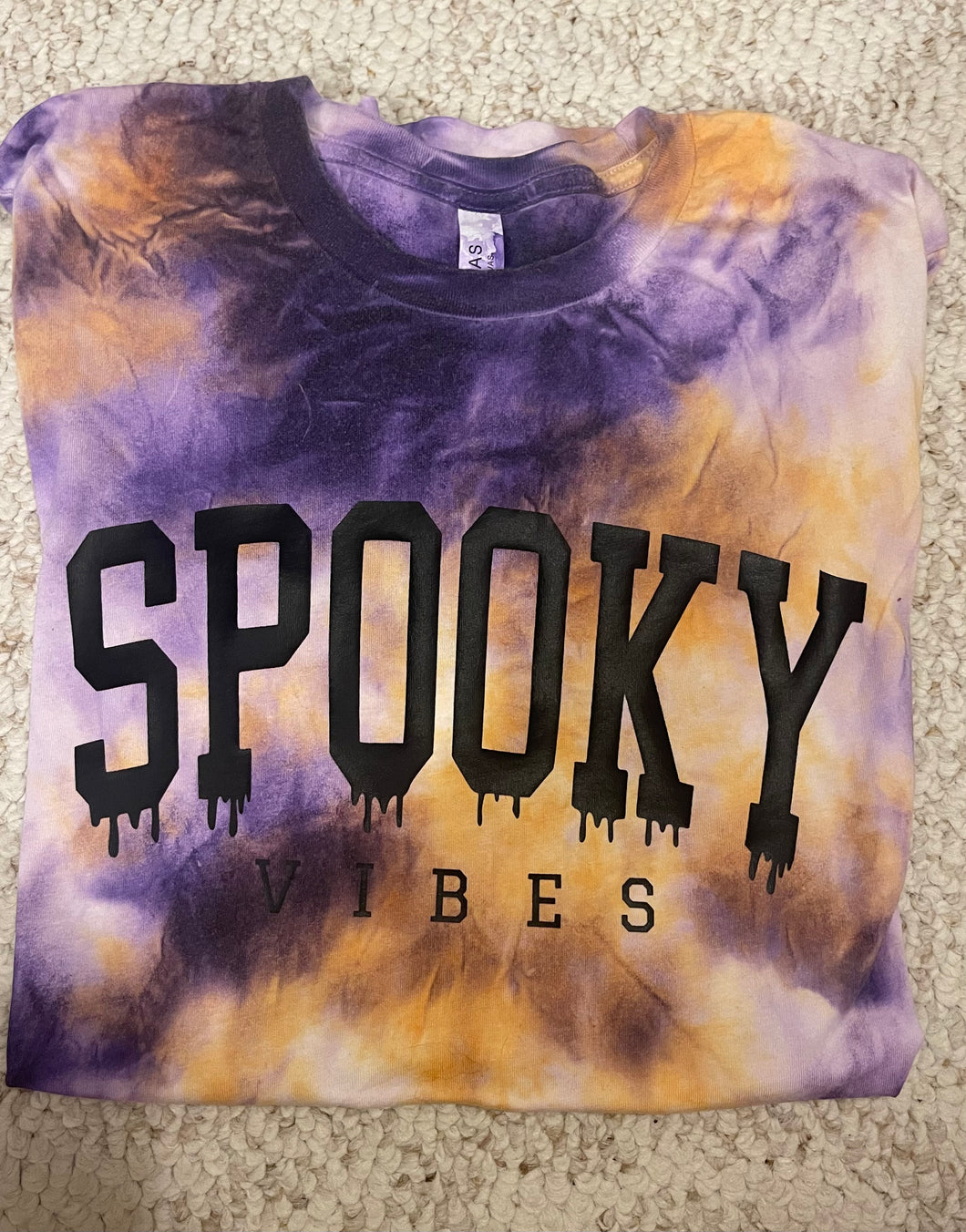 Spooky hand dyed tee