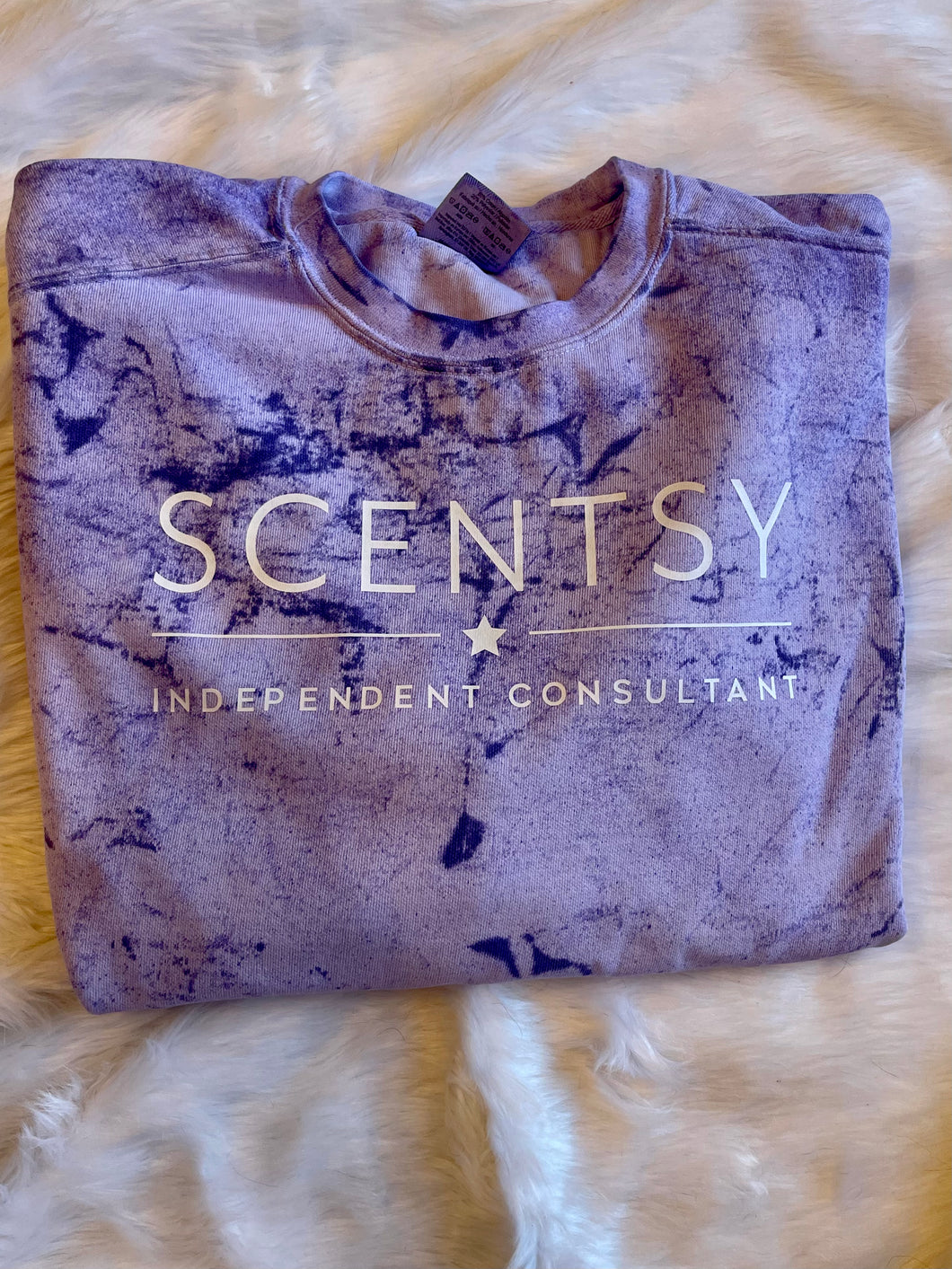 Purple color blast SCENTSY logo