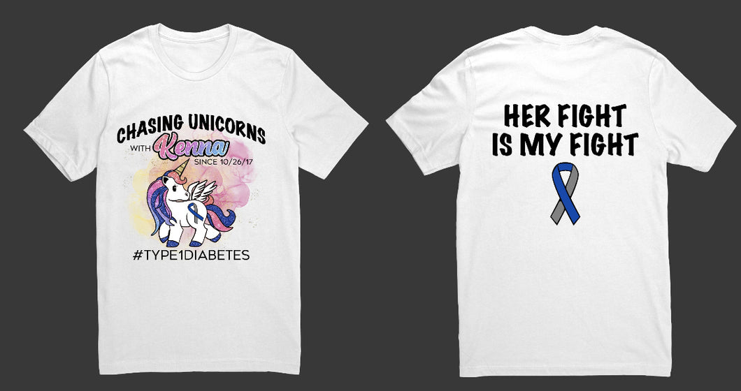 Chasing unicorns custom tee