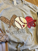 Load image into Gallery viewer, Baseball Season Things Graphic Tee PREORDER - RTS
