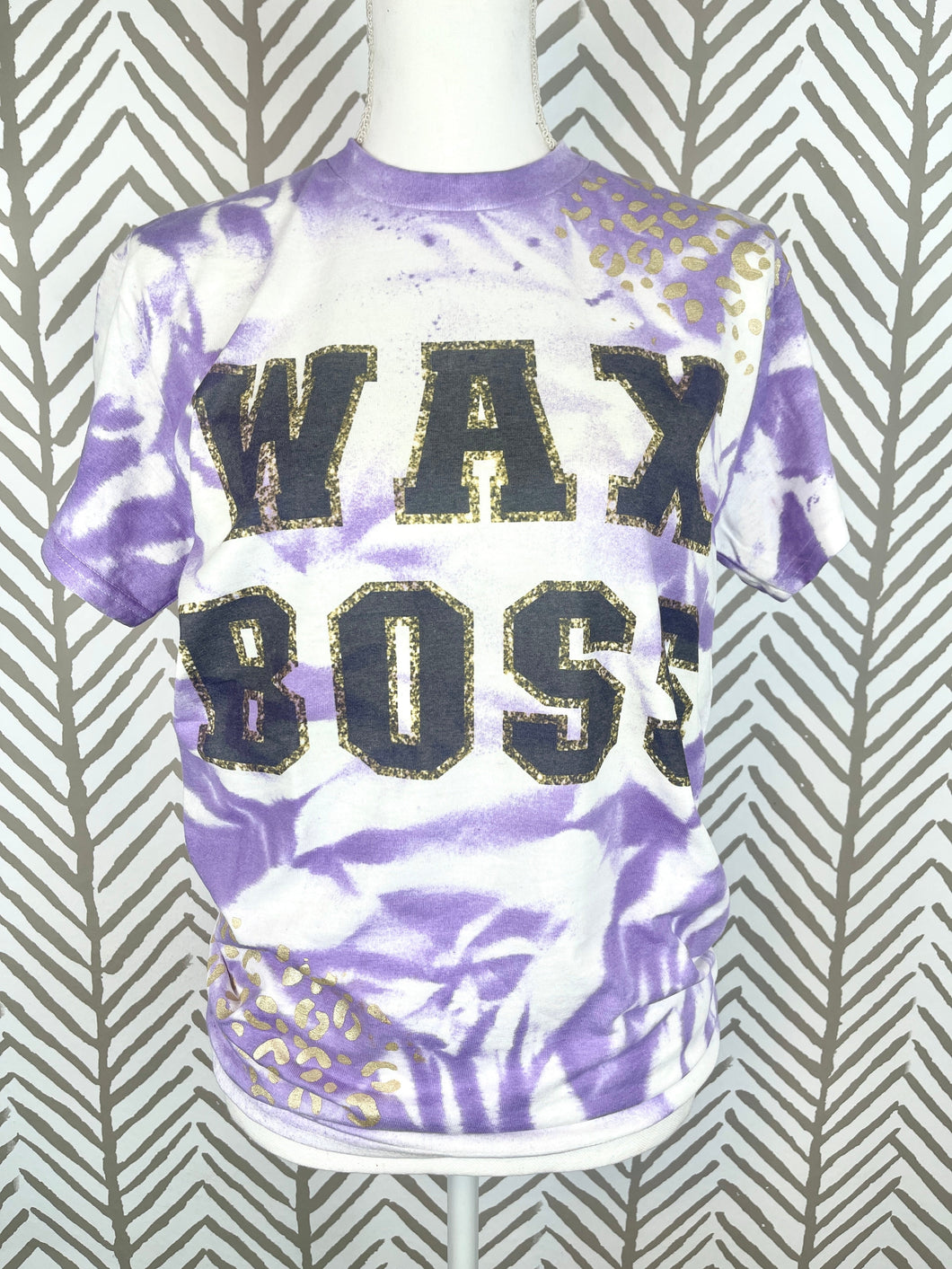 Purple wax boss gold leopard